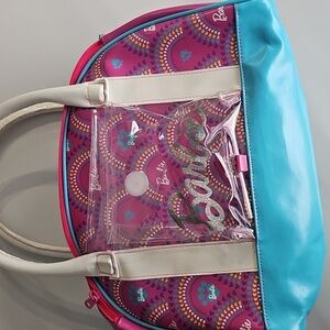 Barbie Pink and Blue Travel Bag with Fun Design